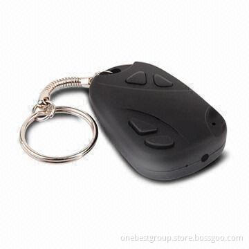 Miniature Camera in Car Keychain Shape, with Rechargeable Battery, Supports Up to 16GB microSD Card